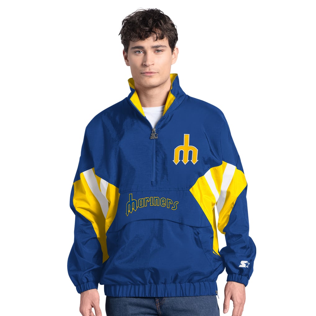  Seattle Mariners Starter Cooperstown Chief Half-Zip Pullover - Royal